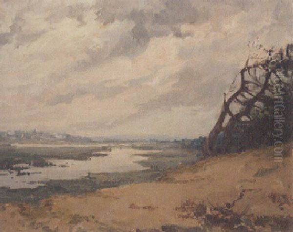 Teichlandschaft Oil Painting by Pierre Waidmann