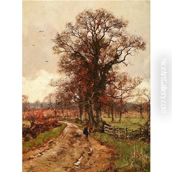 The Last Days Of Autumn Oil Painting by Edward Wilkins Waite