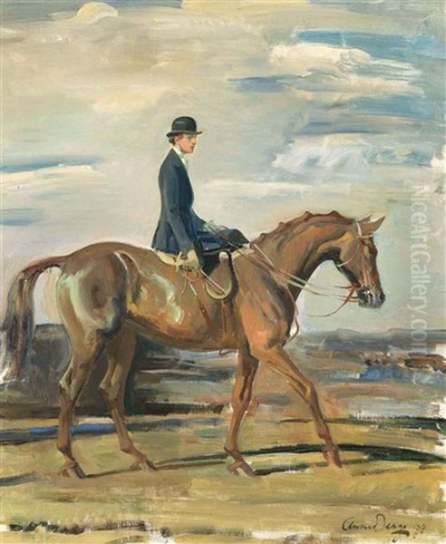 A Morning Ride Oil Painting by Edward Wilkins Waite