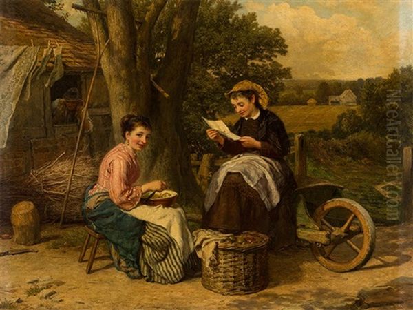 The Letter Oil Painting by James Clarke Waite