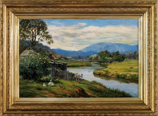 The Buffalo Ranges Oil Painting by James Clarke Waite