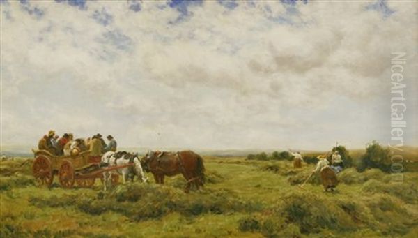 'the Harvesters' Oil Painting by Robert Thorne Waite