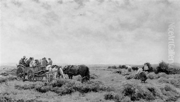 The Harvesters Oil Painting by Robert Thorne Waite