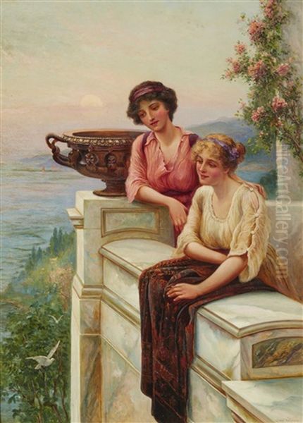 Goodbye Oil Painting by Ernest Walbourn