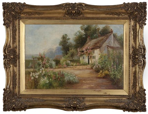 A Cornish Homestead Oil Painting by Eva Walbourn