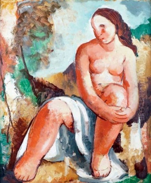 La Baigneuse Oil Painting by Charles Walch