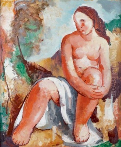 La Baigneuse Oil Painting by Charles Walch