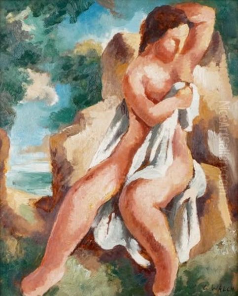 La Baigneuse Oil Painting by Charles Walch