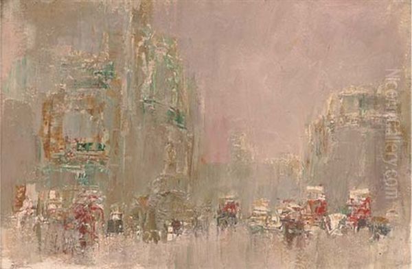 Eros From Piccadilly Oil Painting by William Walcot