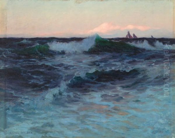 Rough Waters Oil Painting by Lionel Walden