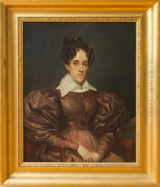 Portrait Of A Lady Oil Painting by Samuel Lovett Waldo