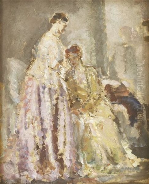 In The Dressing Room Oil Painting by Dame Ethel Walker