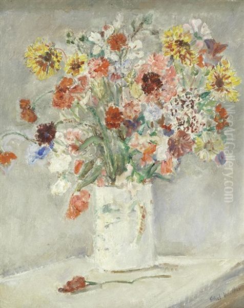 Flower Study Oil Painting by Dame Ethel Walker