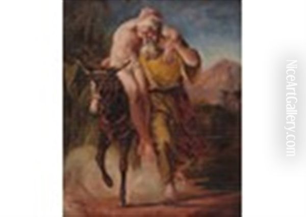 The Good Samaritan Oil Painting by Frederic Walker