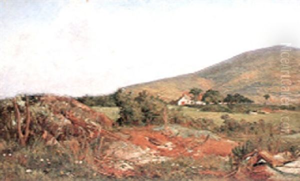 Summer Landcape Oil Painting by Frederic Walker