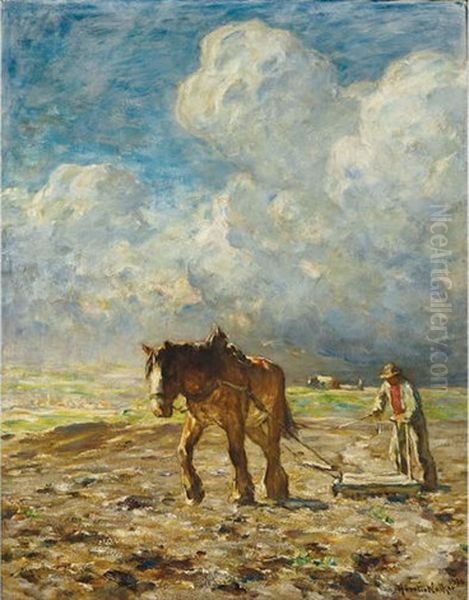 The Harrower Oil Painting by Horatio Walker