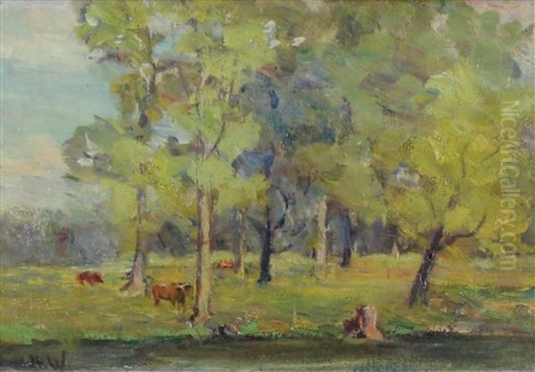 Summer Landscape Oil Painting by Horatio Walker