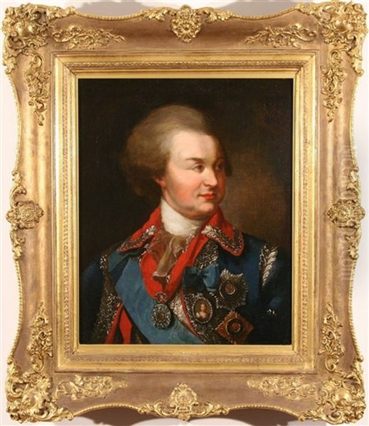 Portrait Of Prince Grigory Potemkin Oil Painting by James Walker