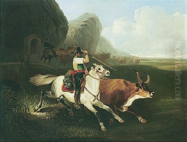 A Gaucho Oil Painting by James Walker