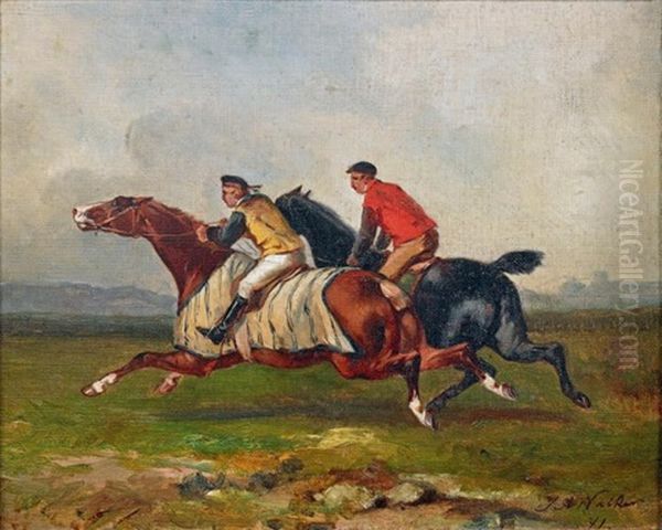 Lads A L'entrainement Oil Painting by James Alexander Walker