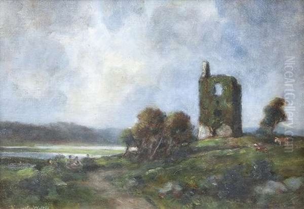 Dysart Castle, Co. Clare Oil Painting by John Crampton Walker