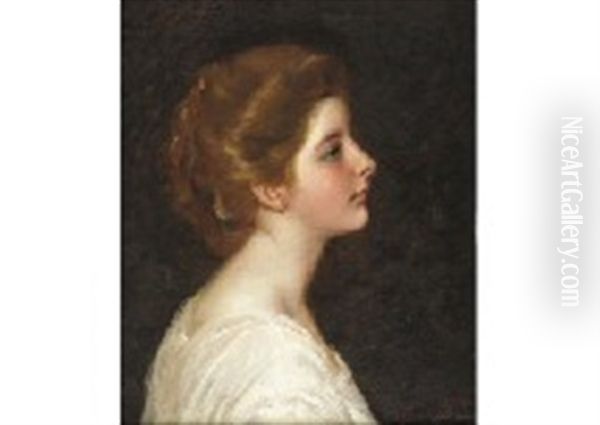 Lady Oil Painting by John Hanson Walker