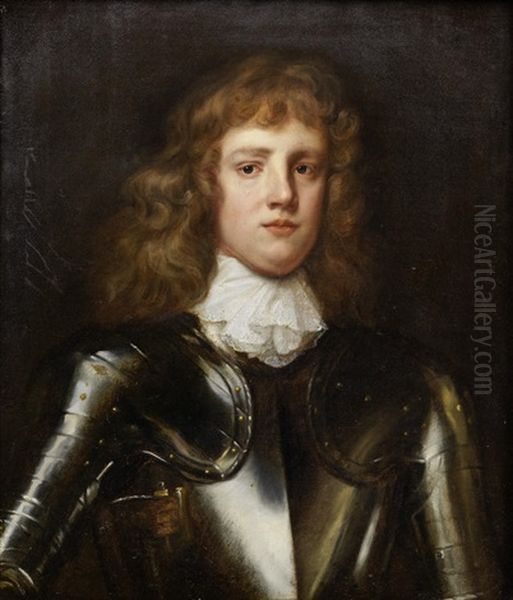 Portrait Of A Gentleman, Bust-length Oil Painting by Robert Walker