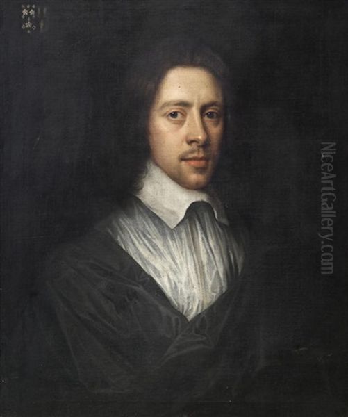 Portrait Of Conyers Darcy, 2nd Earl Of Holderness (1622-92) Oil Painting by Robert Walker