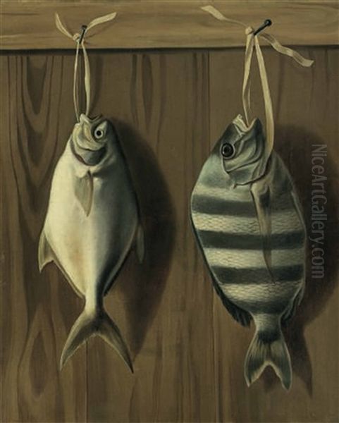 Dollarfish And Sheepshank Oil Painting by William Aiken Walker