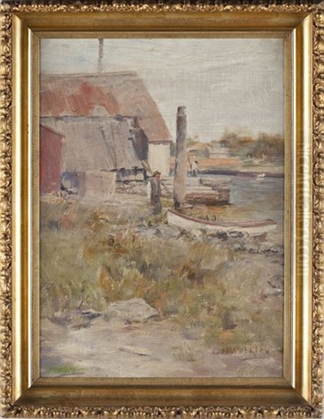 Boat House Oil Painting by David Birdsey Walkley