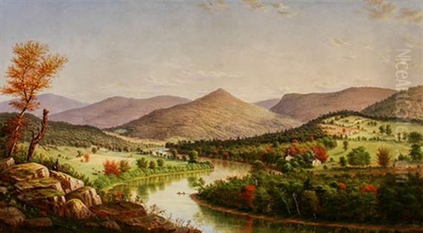 View Of The Allegheny Near Pittsburgh Oil Painting by William Coventry Wall