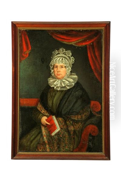 Portrait Of A Woman Oil Painting by Benjamin A. Wallace