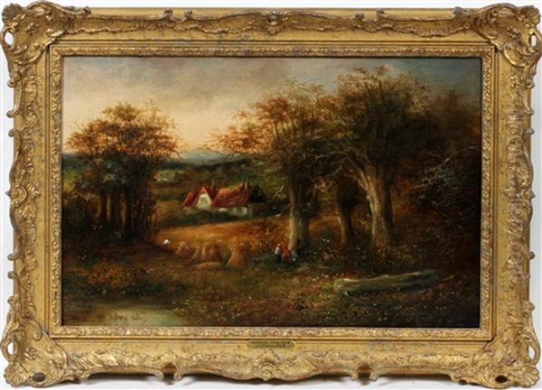 English Landscape Oil Painting by James Wallace