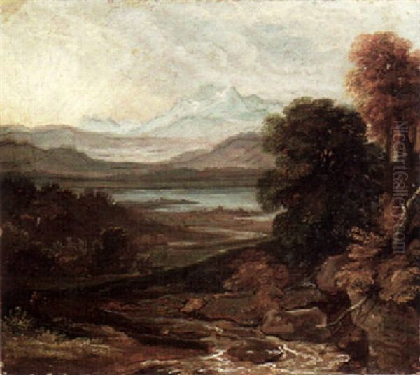 Schweizer Landschaft Oil Painting by George Augustus Wallis