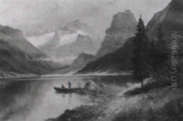 Lake Gosau Oil Painting by Rosa Wallis