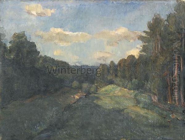 Odenwaldtal Oil Painting by Franz Wallischeck