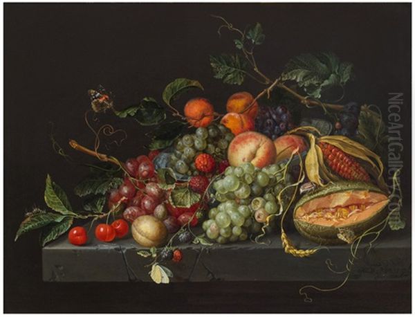 Still Life With Butterflies by Jacob van Walscapelle