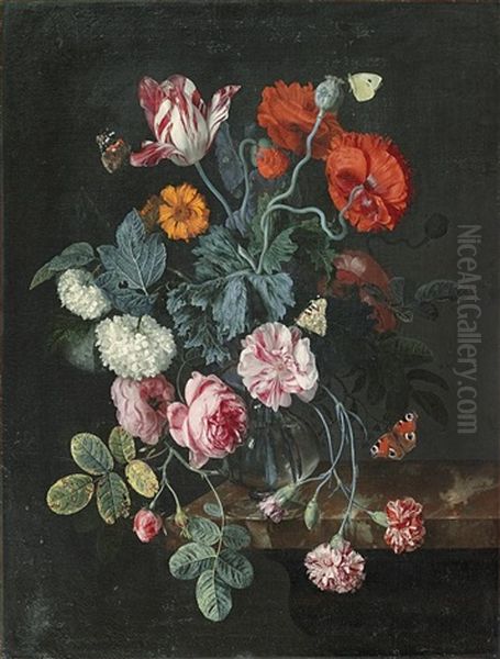 Blumenstilleben Oil Painting by Jacob van Walscapelle