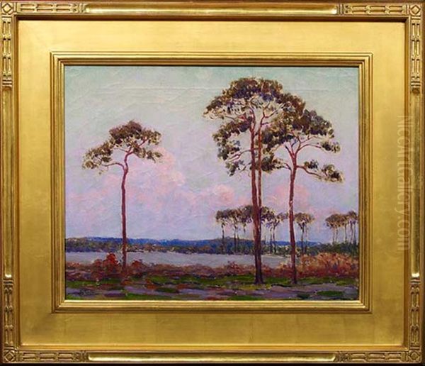 Coffee Pot Bayou, Evening, Near St. Petersburg, Florida Oil Painting by Christian J. Walter