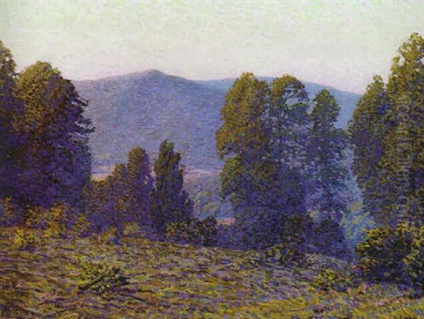 Twilight In The Catskills Oil Painting by Christian J. Walter