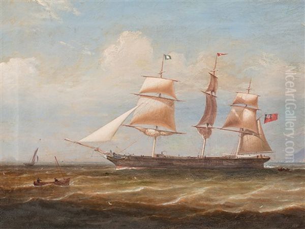 Clipper Ship Oil Painting by Samuel Walters