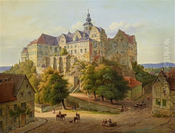 Der Schlosberg In Quedlinburg by Wilhelm Walther