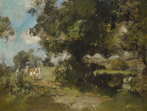 Pastoral Scene, Ceres, Fife Oil Painting by Edward Arthur Walton