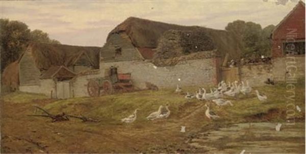 The Hatch Farm Oil Painting by Frank Walton