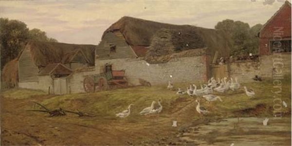 The Hatch Farm Oil Painting by Frank Walton