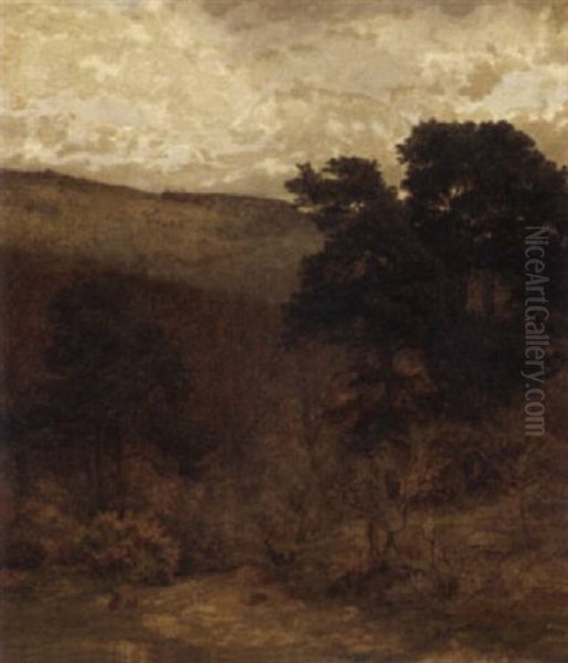 Leith Hill, Surrey Oil Painting by Frank Walton