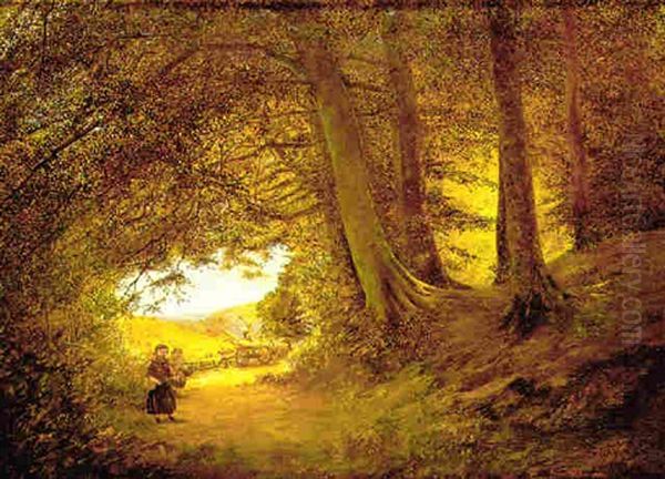 Camino En El Bosque Oil Painting by Frank Walton