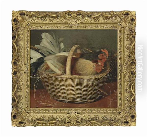 The Chicken Basket Oil Painting by Henry Walton