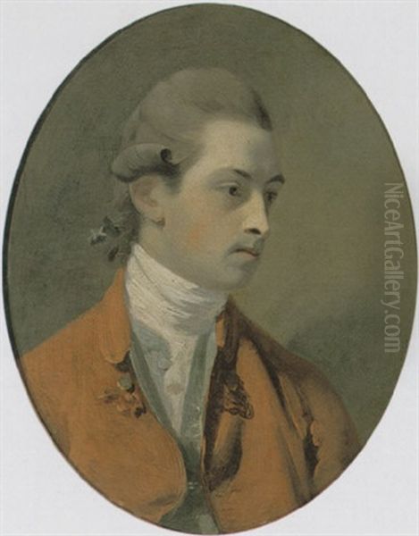 Portrait Of Sir Thomas Frankland, Sixth Bt, Wearing A Red Coat And White Stock Oil Painting by Henry Walton