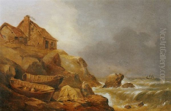 Distant Storm, Monterey, California Oil Painting by Juan Buckingham Wandesforde